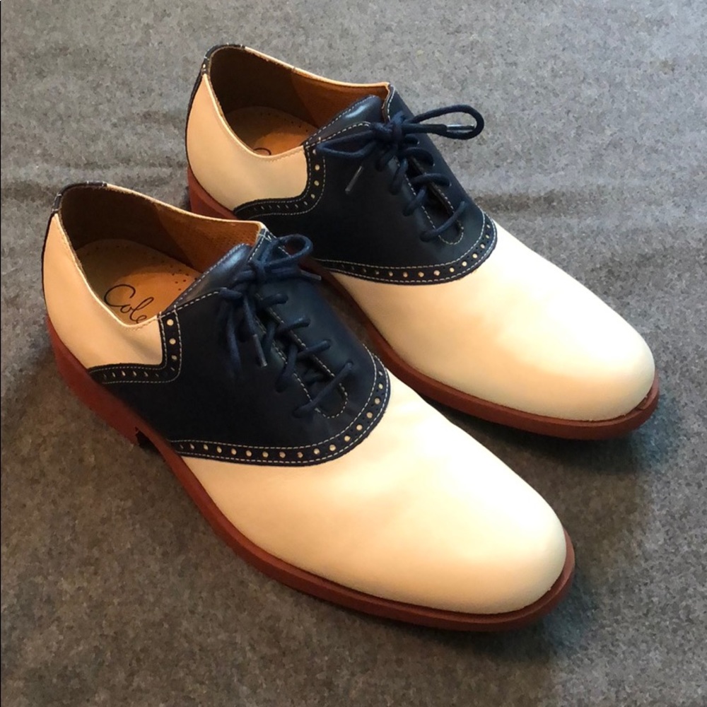 Cole Haan (Colton) Saddle Shoes – Blue and White